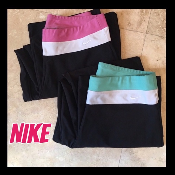 Nike Pants - FINAL PRICE  2 pairs Nike Dri Fit Crop pants